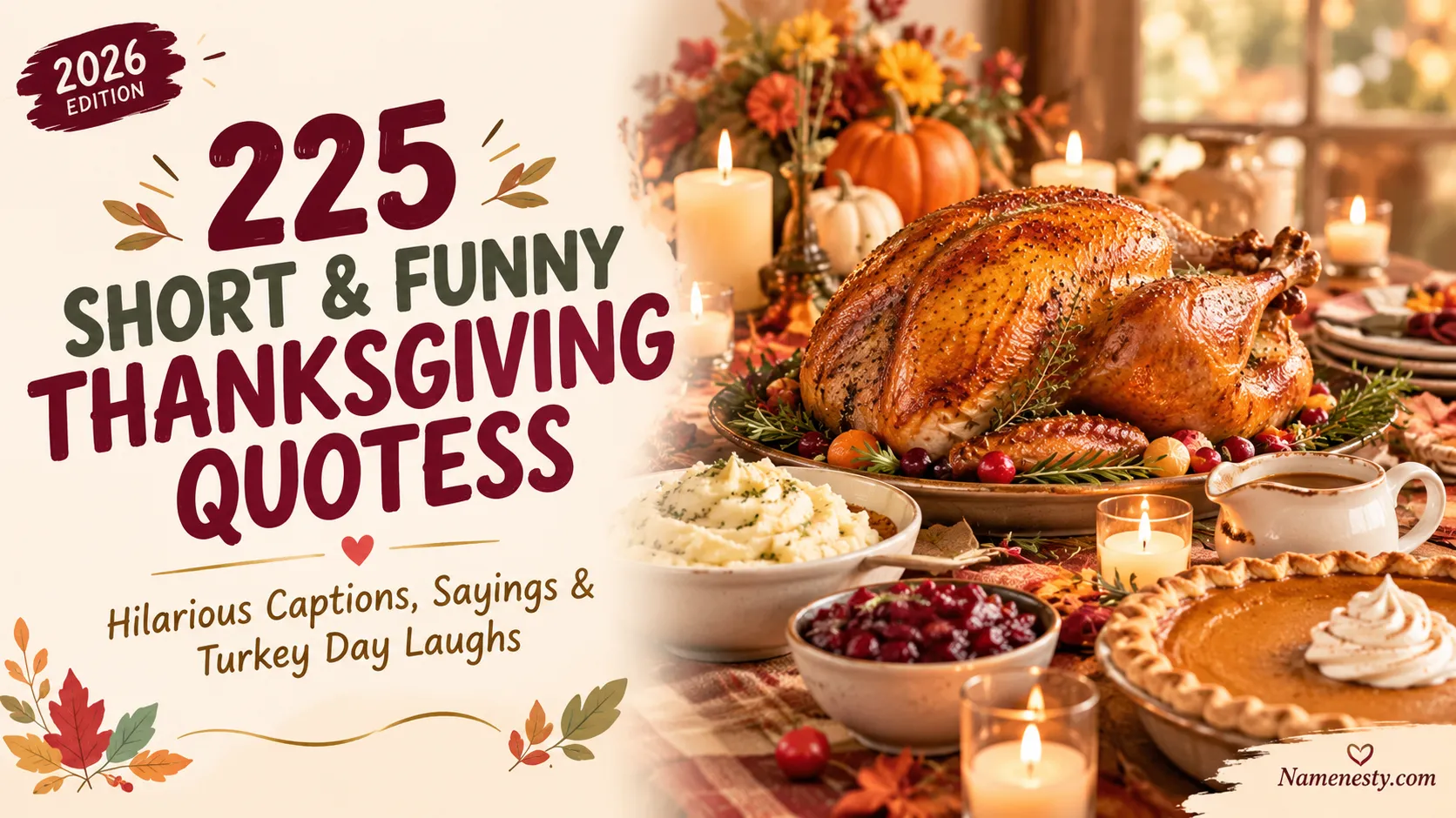 Short and Funny Thanksgiving Quotes