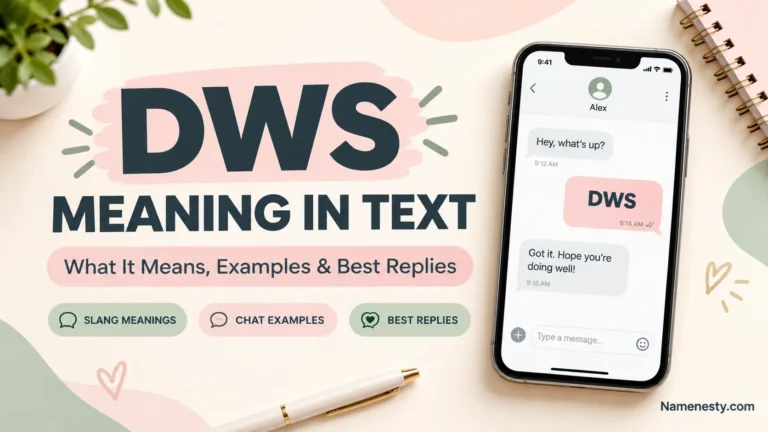 DWS Meaning in Text