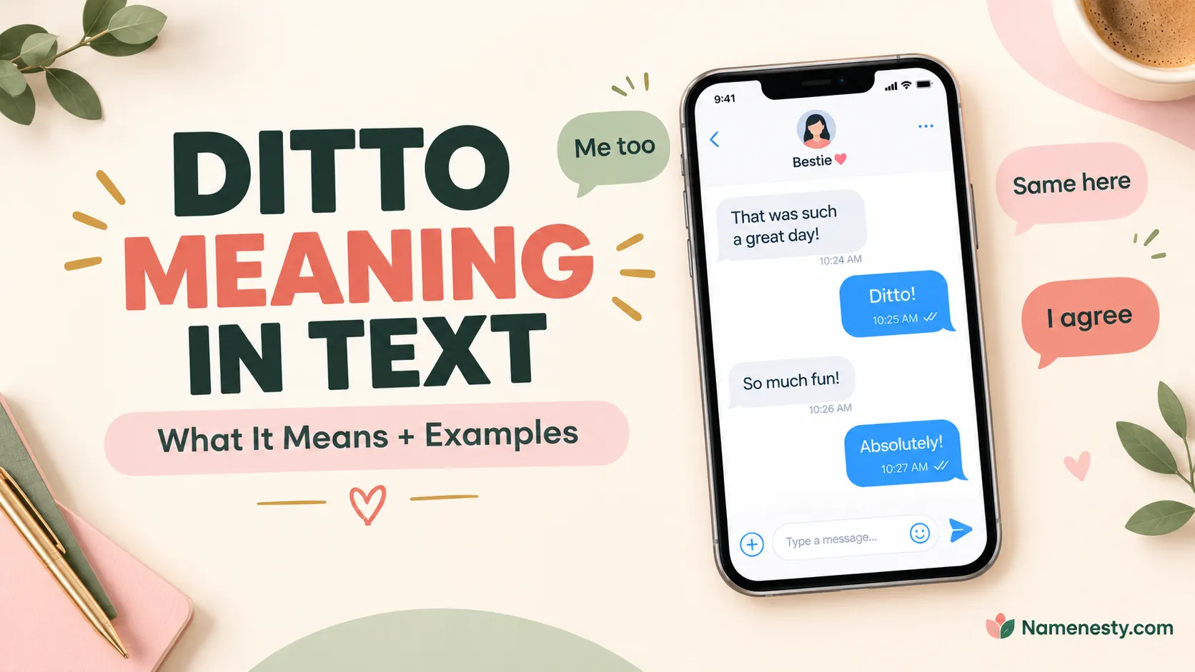 Ditto Meaning in Text