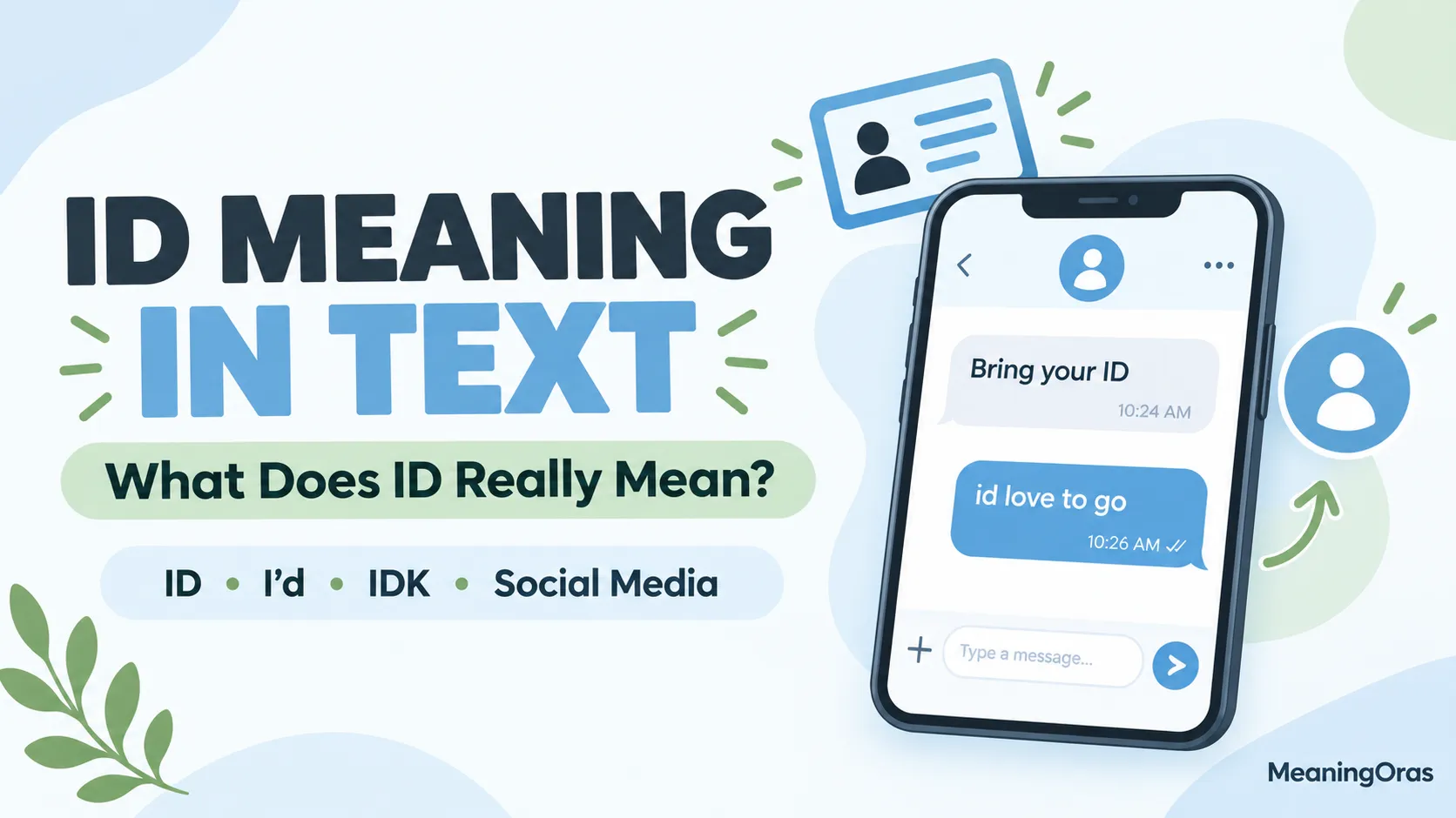 ID Meaning in Text