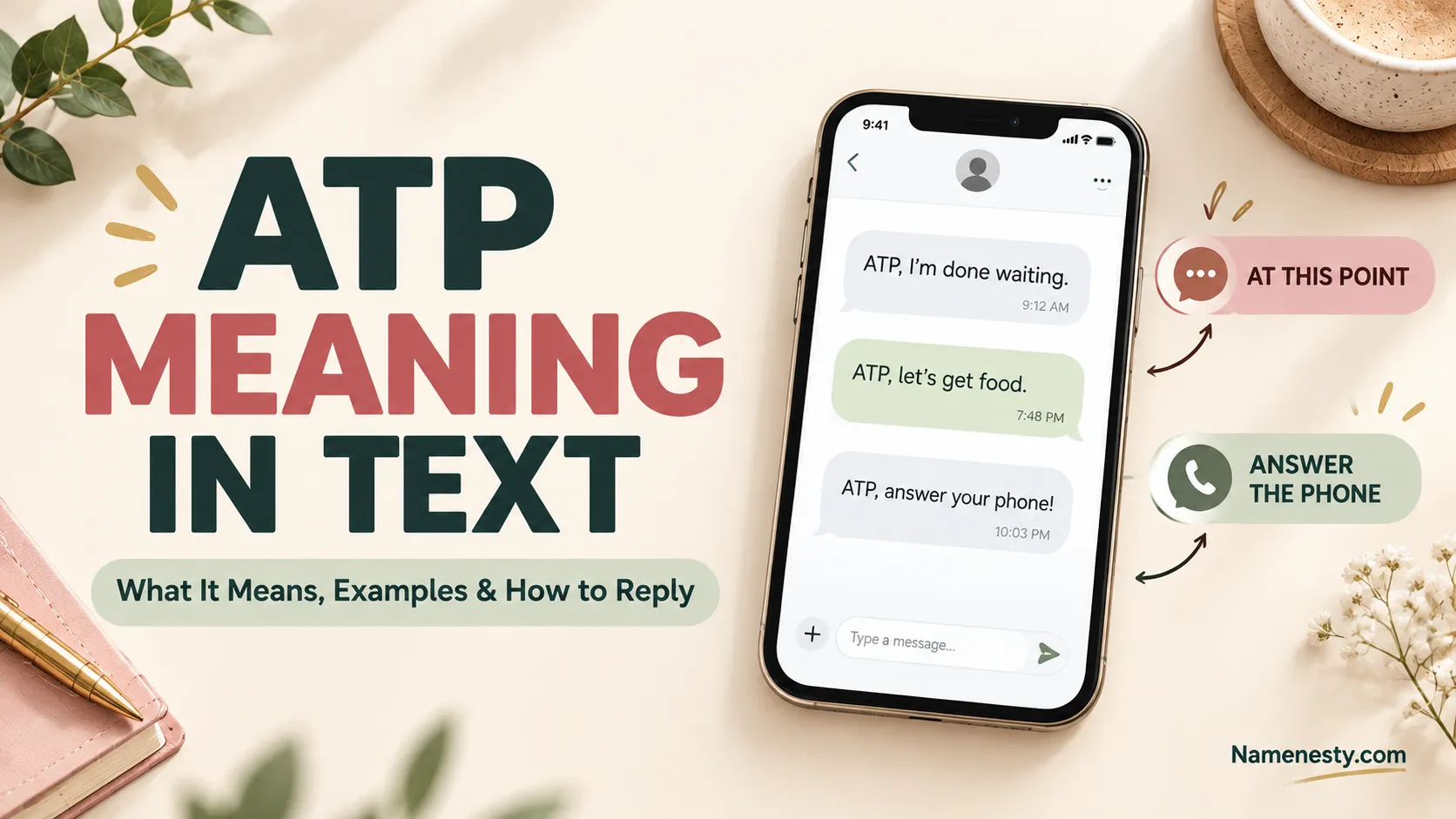 ATP Meaning in Text
