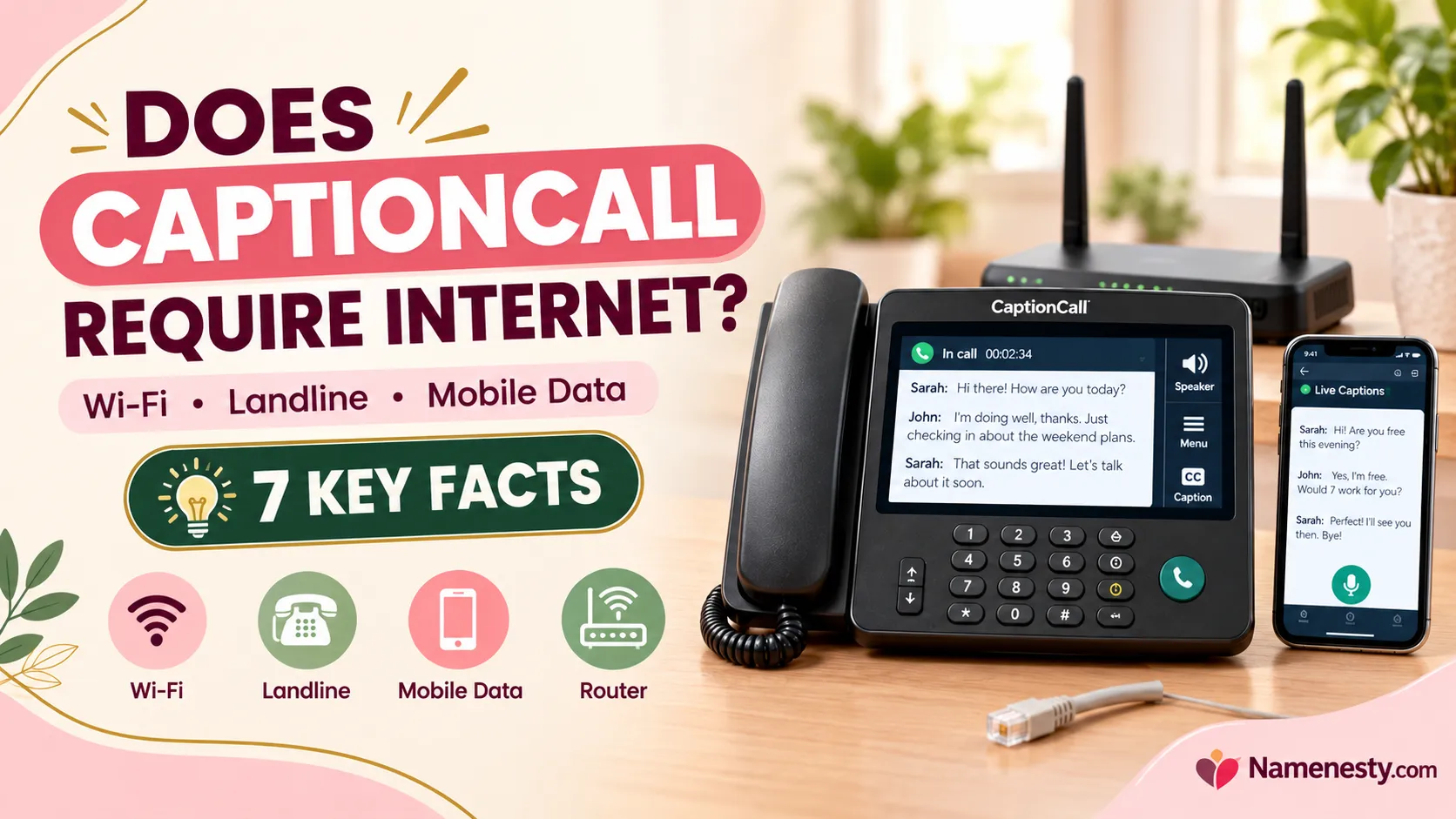 Does CaptionCall Require Internet