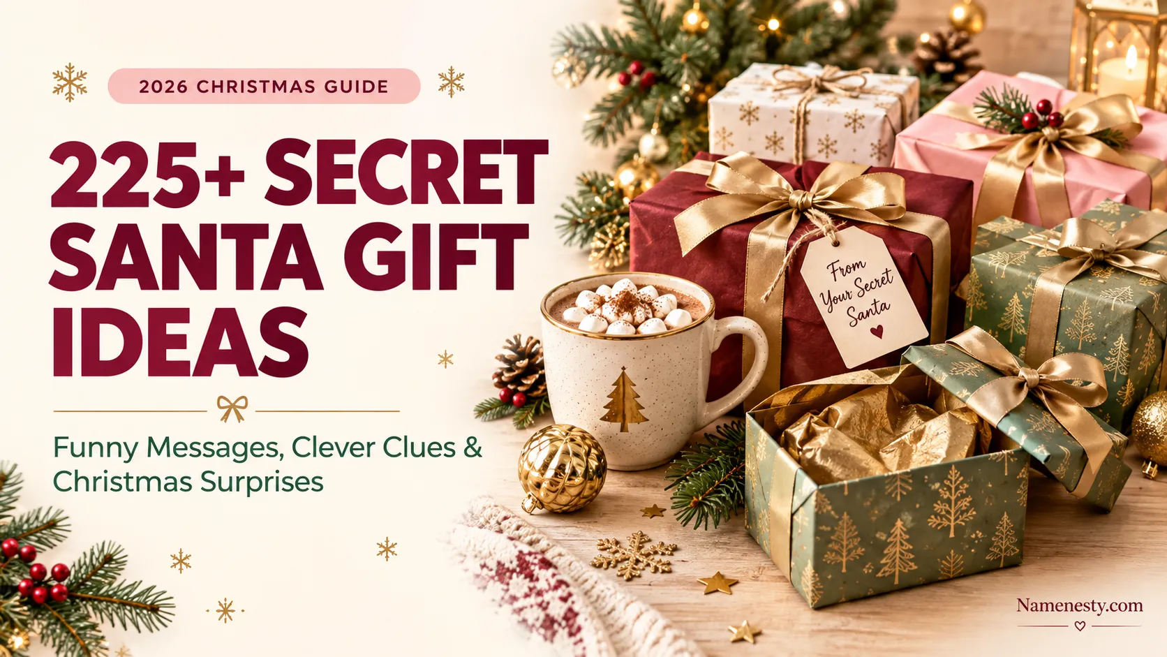 Secret Santa gift exchange ideas and messages