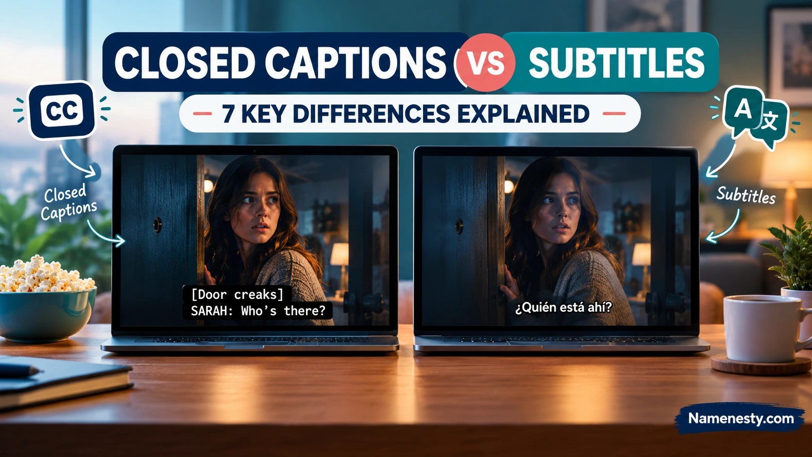 Closed Captions vs Subtitles