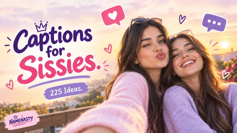 Captions for Sissies