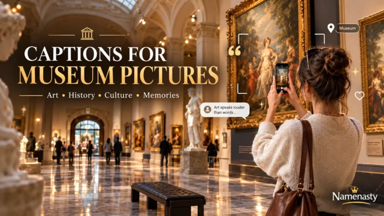 Captions for Museum Pictures